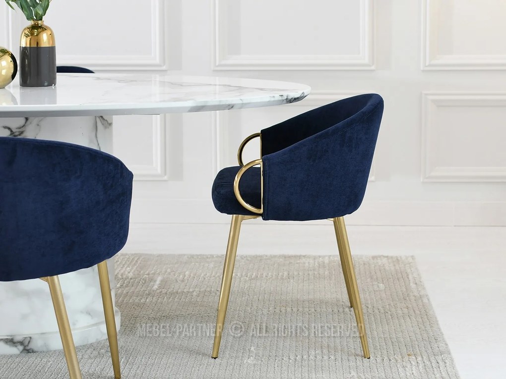 Scaun Carma K (albastru marin + auriu). Promo -8%. 1110996