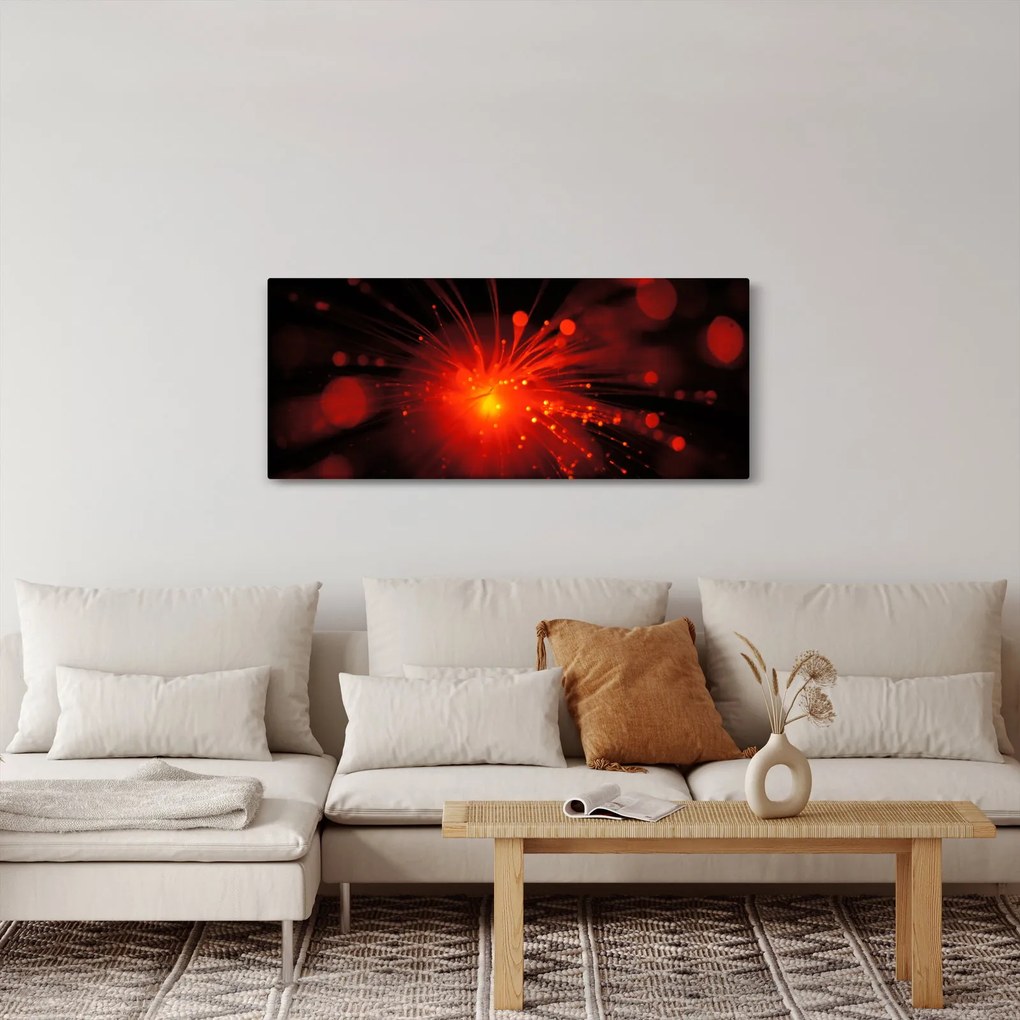 Tablou cu abstacție sclipire (120x50 cm)