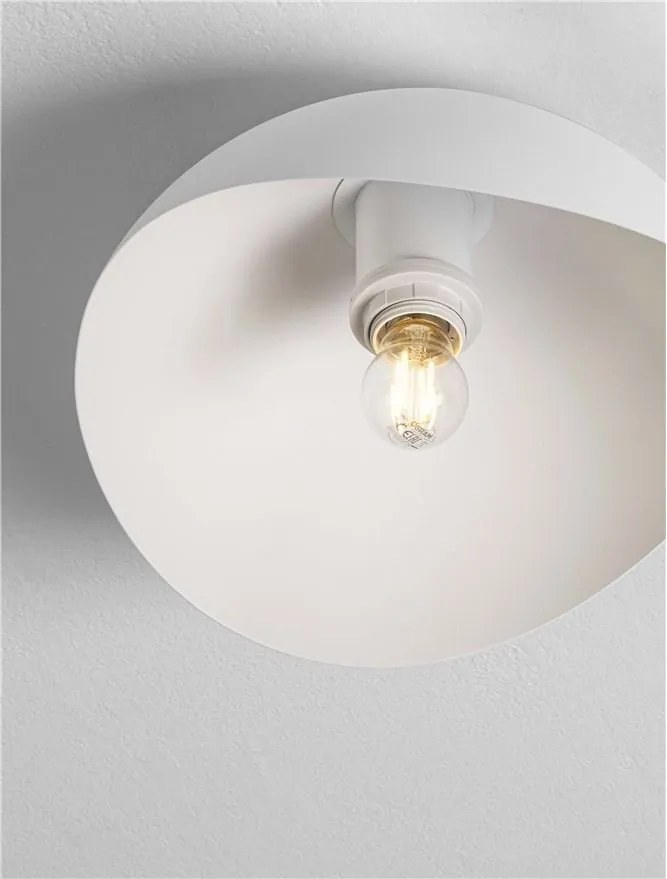 Lustra aplicata design decorativ OPSI alb D-30cm