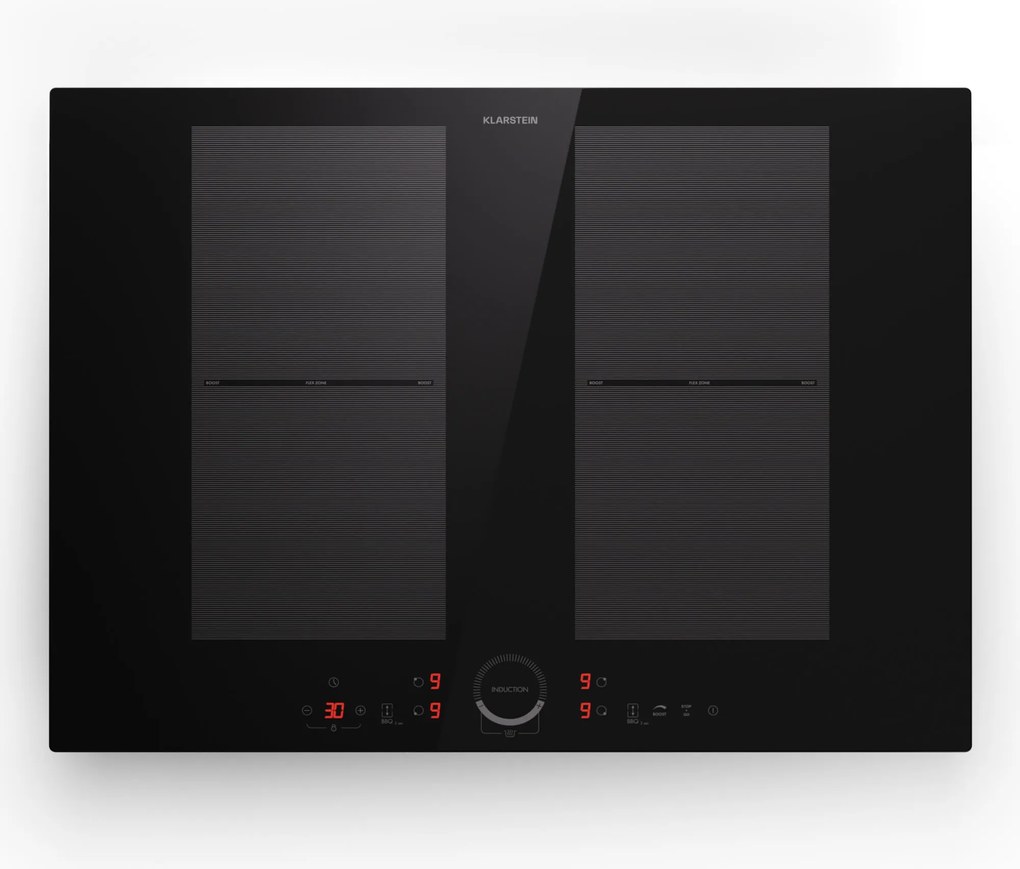 Klarstein Delicatessa 70 Flex, plită cu inducție încorporabilă, 4 zone, 7000 W, sticlă ceramică.