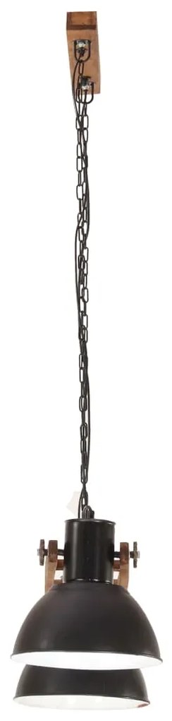 Lampa suspendata industriala, negru, 109 cm, 25 W, E27 Negru, 1, 1