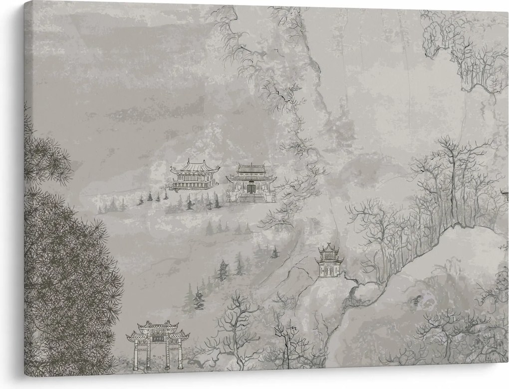 Tablou - Peisaj chinezesc (70x50 cm)