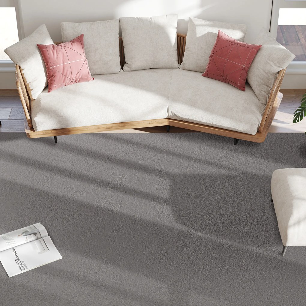 HOMCOM Covor living 200 x 140 cm, covor cu fire lungi, lavabil la mașină, antiderapant, din blană sintetică, gri deschis | Aosom Romania