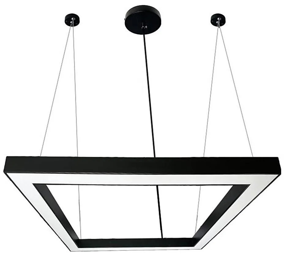 Lustră LED pe cablu LED/80W/230V 4000K 120x120 cm negru