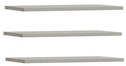 Set de 3 rafturi TIRO, gri