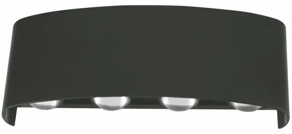 Aplică LED de exterior LED/8W/230V IP44 4000K negru Top Light