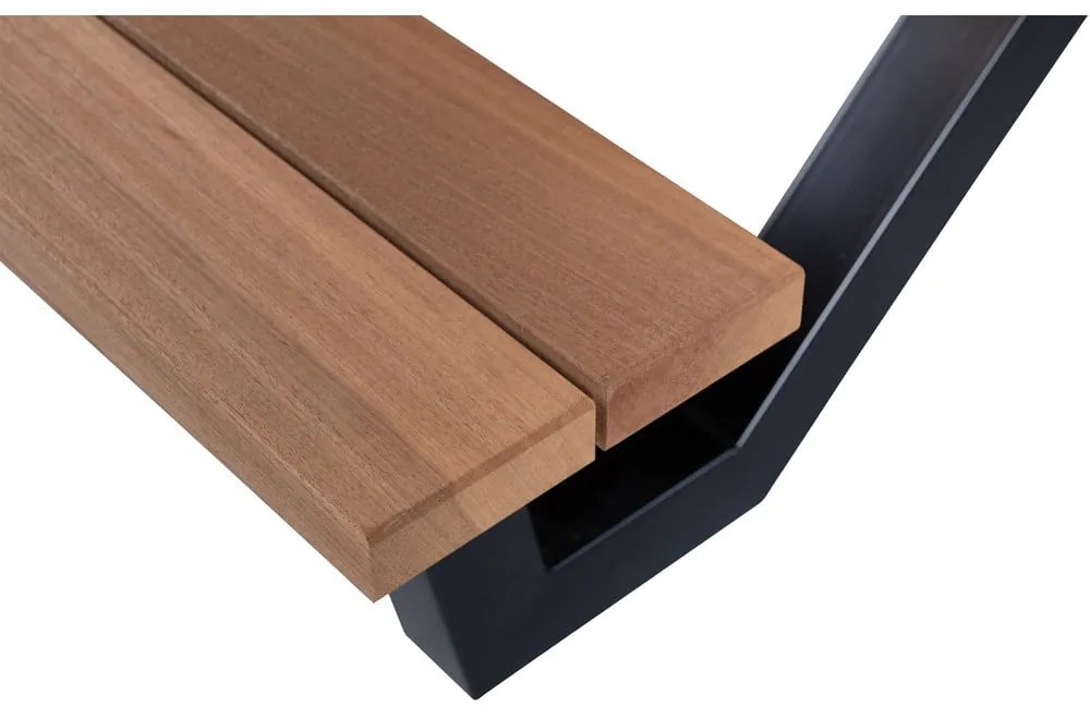 Masă de grădină cu bănci fixe WOOOD Tablo, 206 x 145 cm