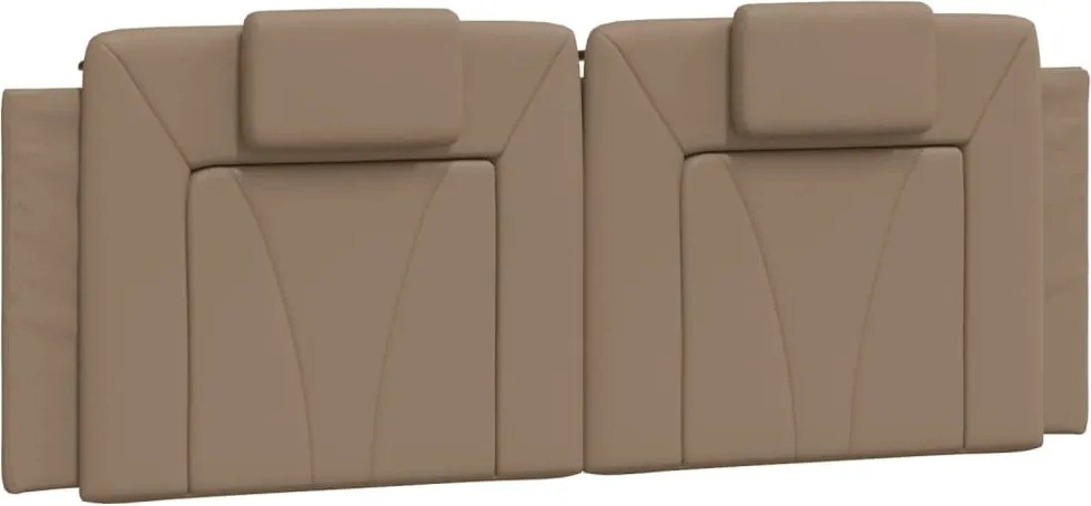 vidaXL Pernă pentru tăblie pat, Viana, cappuccino, 120 cm, piele artificială