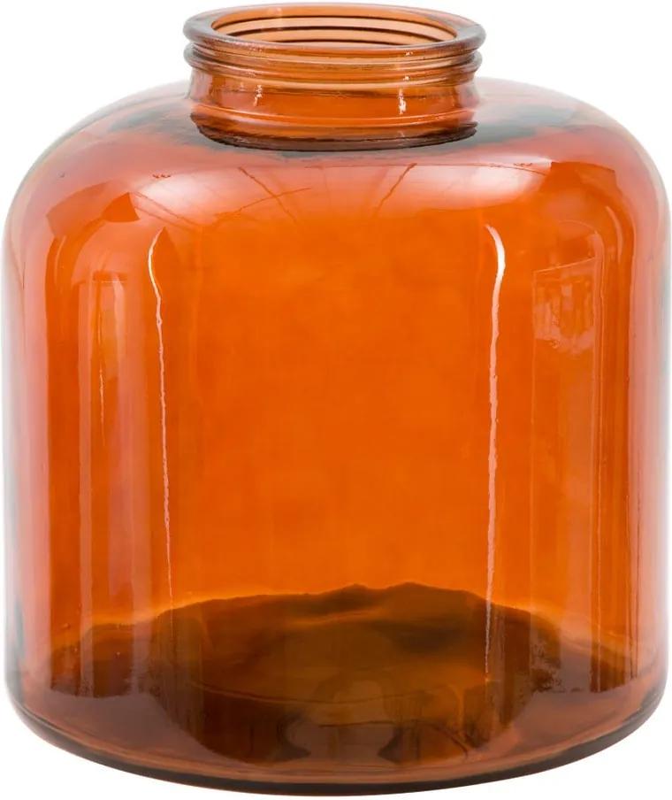 Vază din sticlă reciclată Mauro Ferretti Put, 36 cm, portocaliu