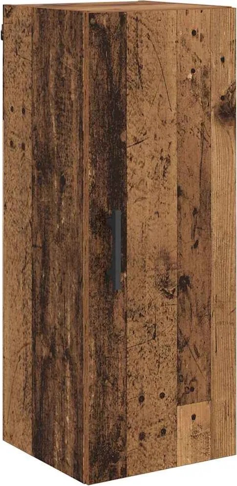 vidaXL Dulap montat pe perete Lemn Vechi 34,5 x 34 x 90 cm