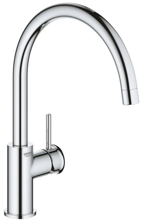 Baterie chiuveta bucatarie crom Grohe BauClassic