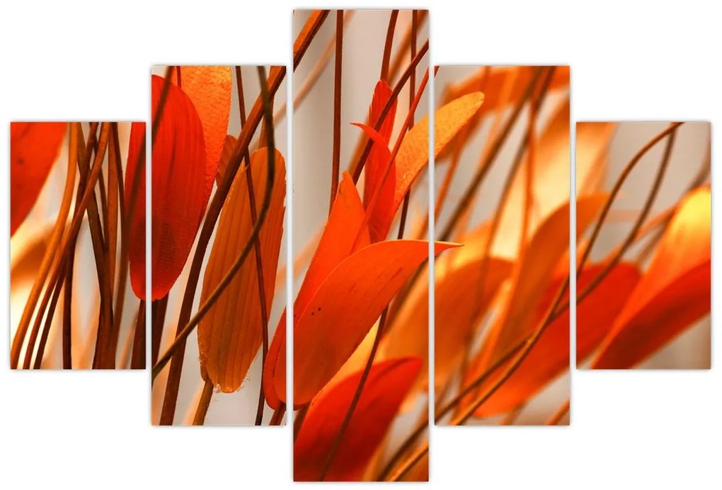 Tablou - Frunze înflorite (150x105 cm)