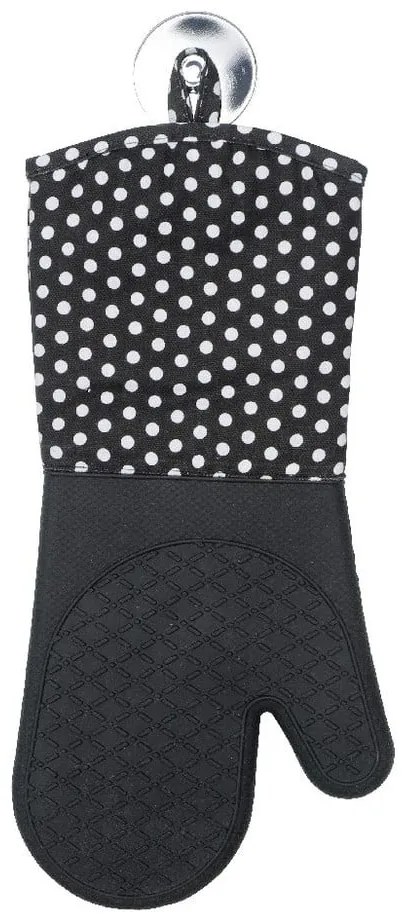 Set 2 mănuși din silicon Wenko Oven Black, negru