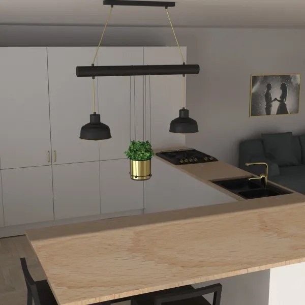 Lustră pe cablu FLORA 2xE27/60W/230V