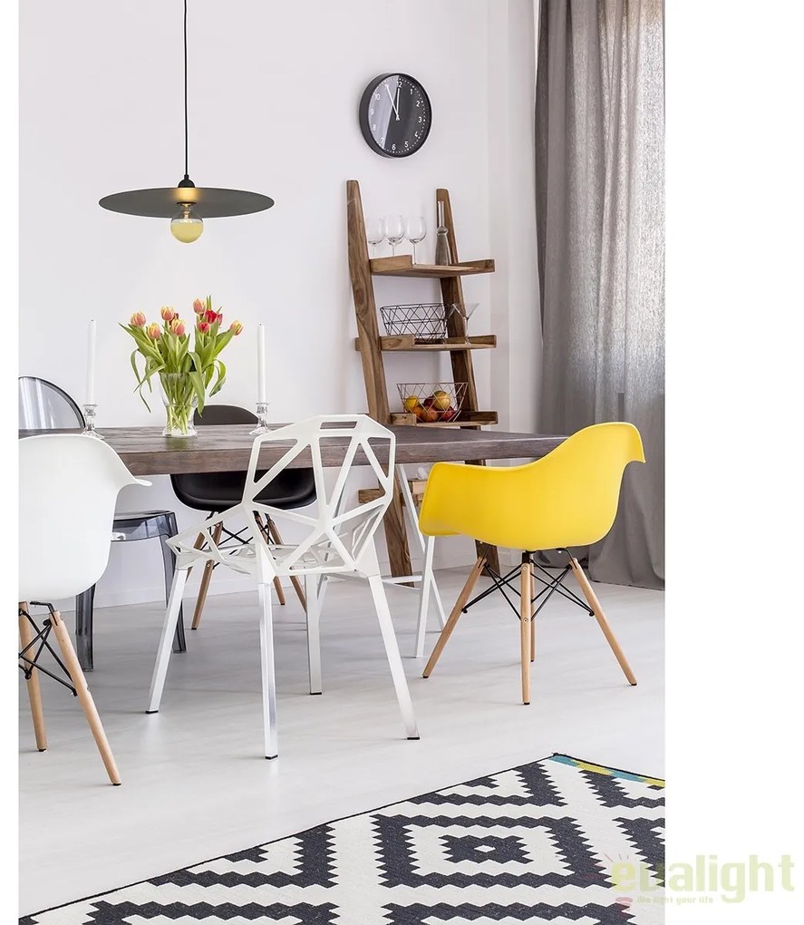Pendul design modern minimalist PLAT negru 68145