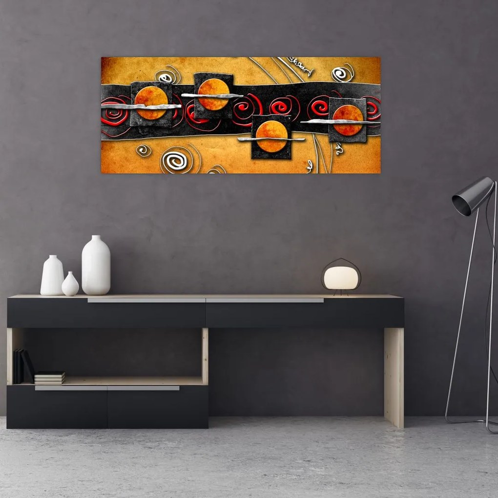 Tablou abstacției - Panete (120x50 cm)