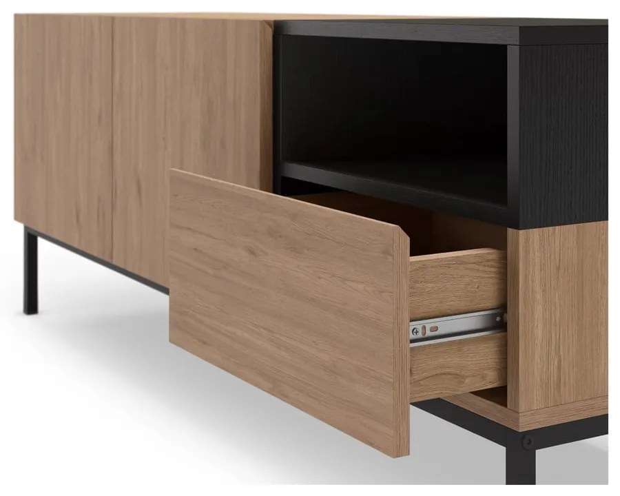 Comodă TV în culoare naturală 140x55 cm Cailin – Marckeric