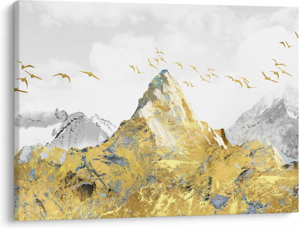 Tablou - Munte auriu (70x50 cm)