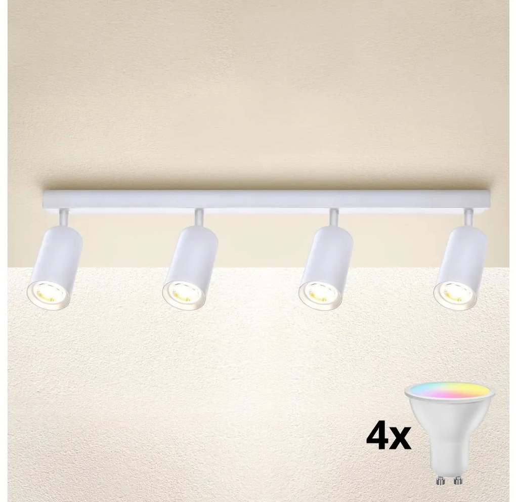 Brilagi - Spot LED dimerizabil SELE 4 x GU10 / 6,5W / 230V alb