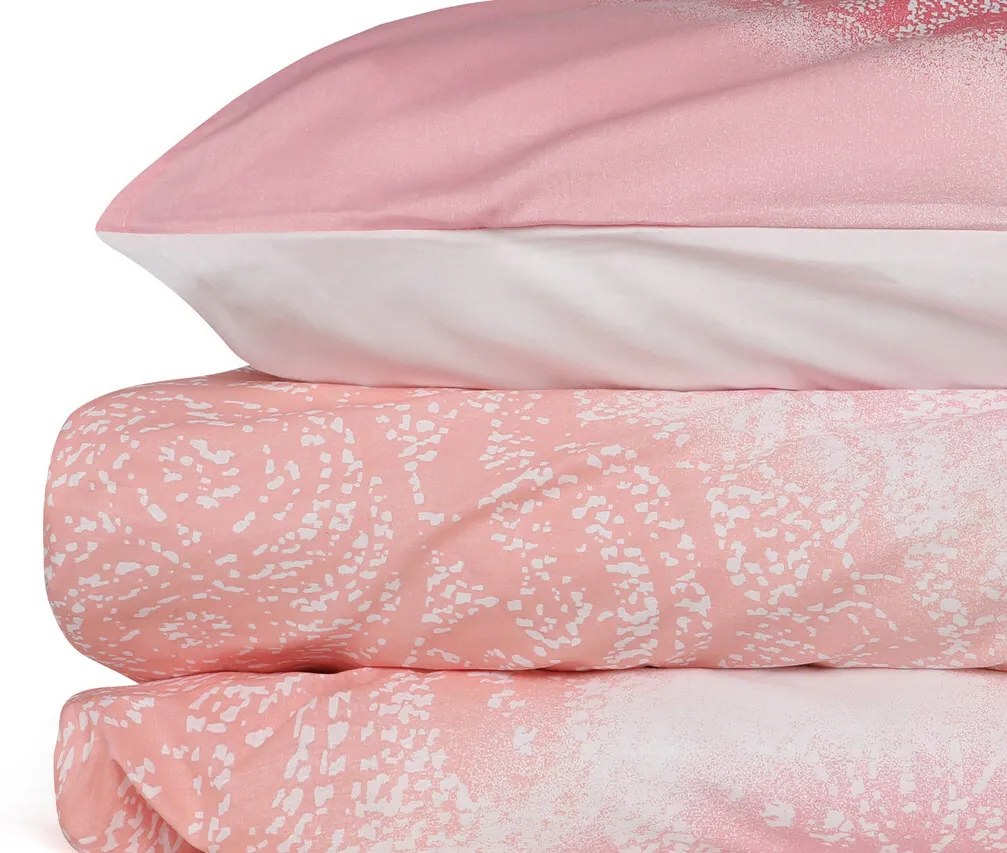 Lenjerie de pat dubla, Çalıkuşu - Pink, Pearl Home, Bumbac Ranforce