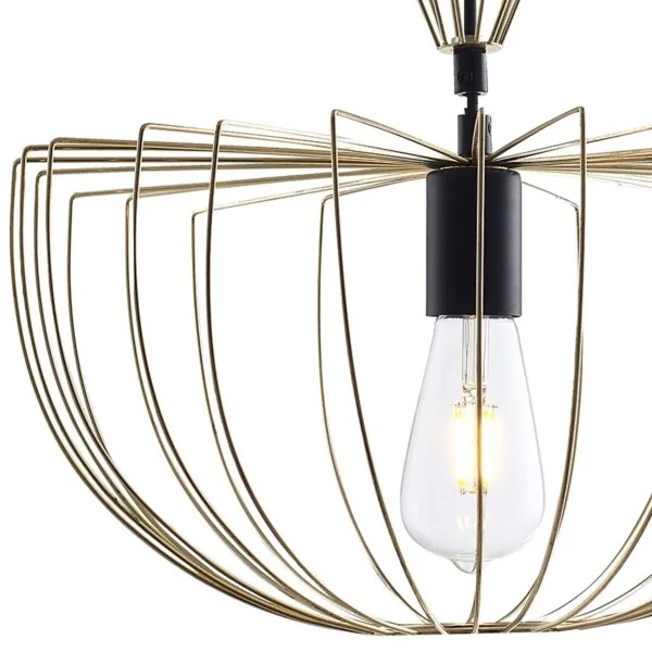 Lustră pe cablu JASMINA 1xE27/20W/230V d. 40 cm auriu