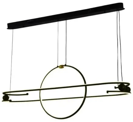 Lustră LED dimabilă pe cablu LED/95W/230V 3000-6500K + telecomandă