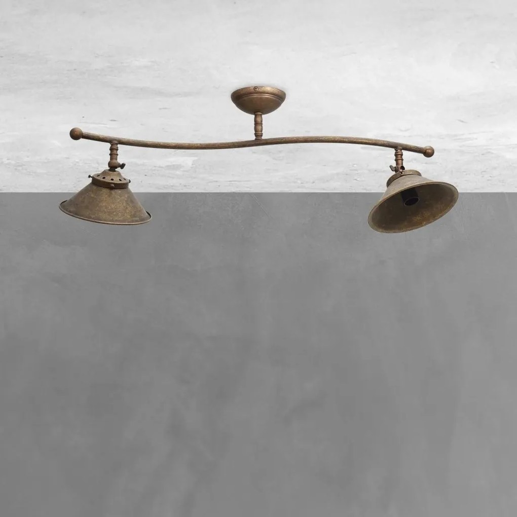 Lustra tavan cu 2 abajure din alama directionabile Vintage Soul