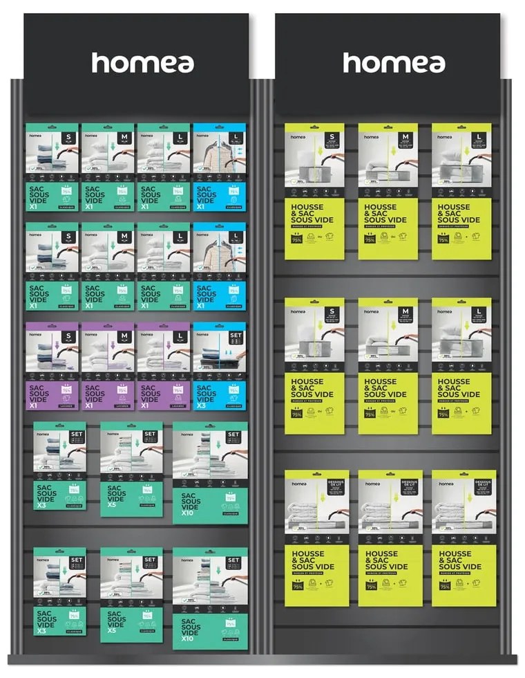 Cutie de depozitare pentru haine, din plastic, cu vacuum 60x45x25 cm – Homéa