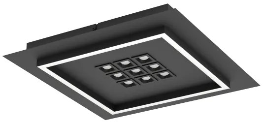 Plafonieră LED dimabilă Eglo 901192 BALAZOTE LED/21,4W/230V negru + telecomandă