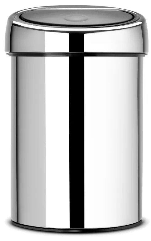 Coș de gunoi argintiu lucios cu senzori de atingere din oțel 3 l Touch Bin – Brabantia