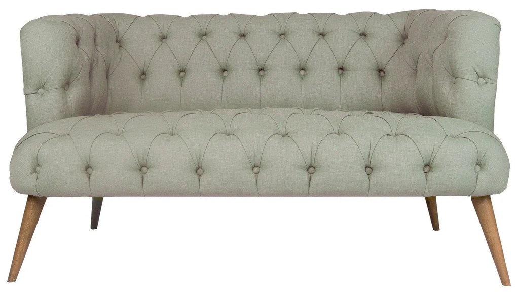 Canapea cu 2 Locuri West Monroe, Gri, 140 x 75 x 76 cm