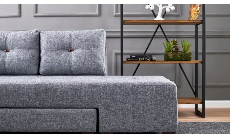 Canapea Tip Coltar Manama Corner Sofa Bed Left - Grey