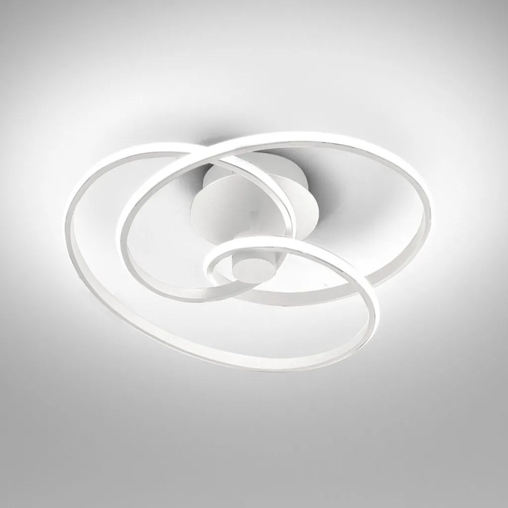 Plafoniera LED design modern Diva 52cm, auriu, alb sau titan