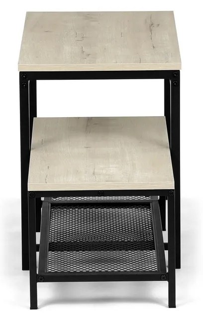 Set de 2 rafturi pentru pantofi, stejar Sonoma