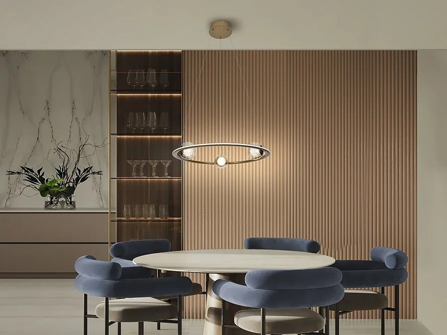 Lustra LED moderna cu telecomanda Tirsa D60