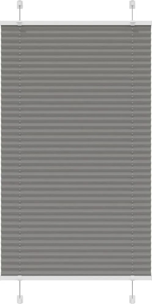 vidaXL Jaluzea plisată Antracit 80x150 cm Lățime țesătură 79,4 cm