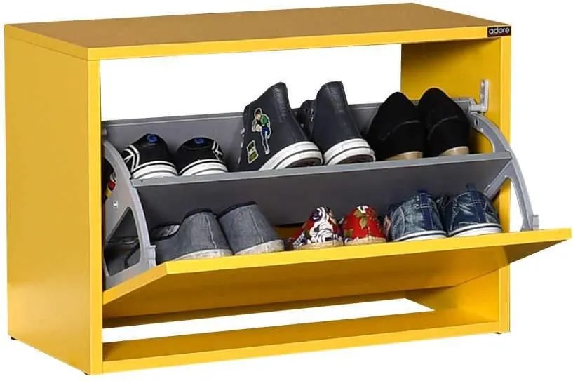 Pantofar Bancuta hol Adore Ottoman capacitate 6 perechi incaltaminte, 60 x 42 x 30 cm