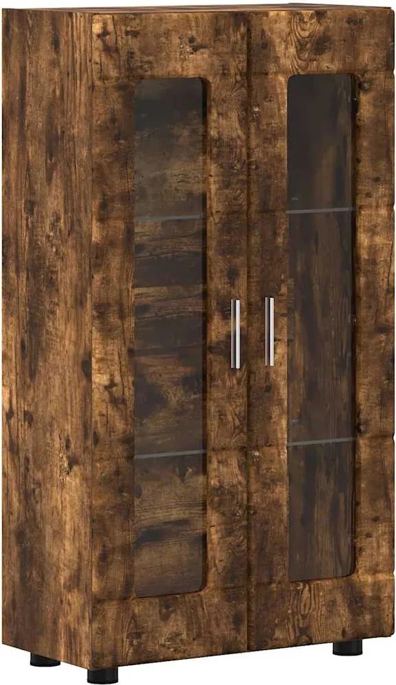 vidaXL Bufet FLORIN Stejar fumuriu 55,5 x 29 x 103 cm Lemn compozit