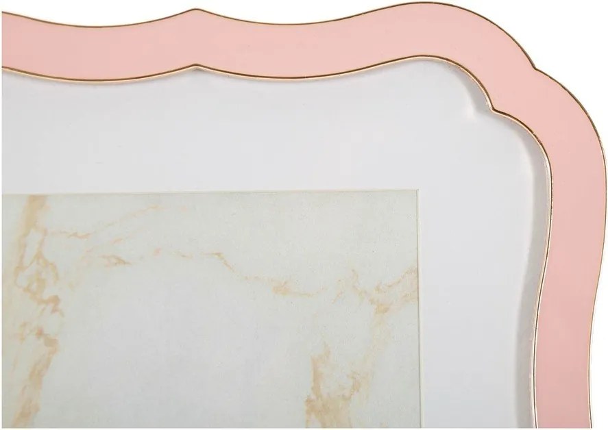 Ramă foto roz-deschis cu picior de susținere din metal/din sticlă 17x22 cm Margot – Mauro Ferretti