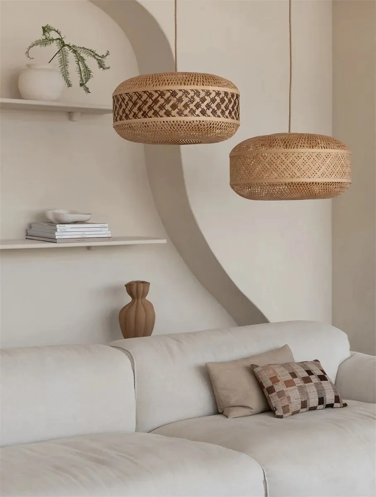 Lustra suspendata Eco, Bambus, Langkawi natural/brown