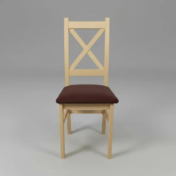 Scaun de sufragerie NATE stejar sonoma/maro închis