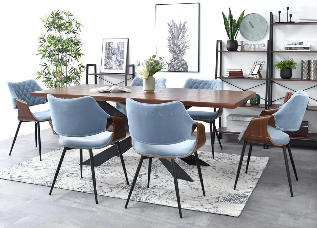 Scaun Rolf K (albastru + negru). Promo -30%. 1111257