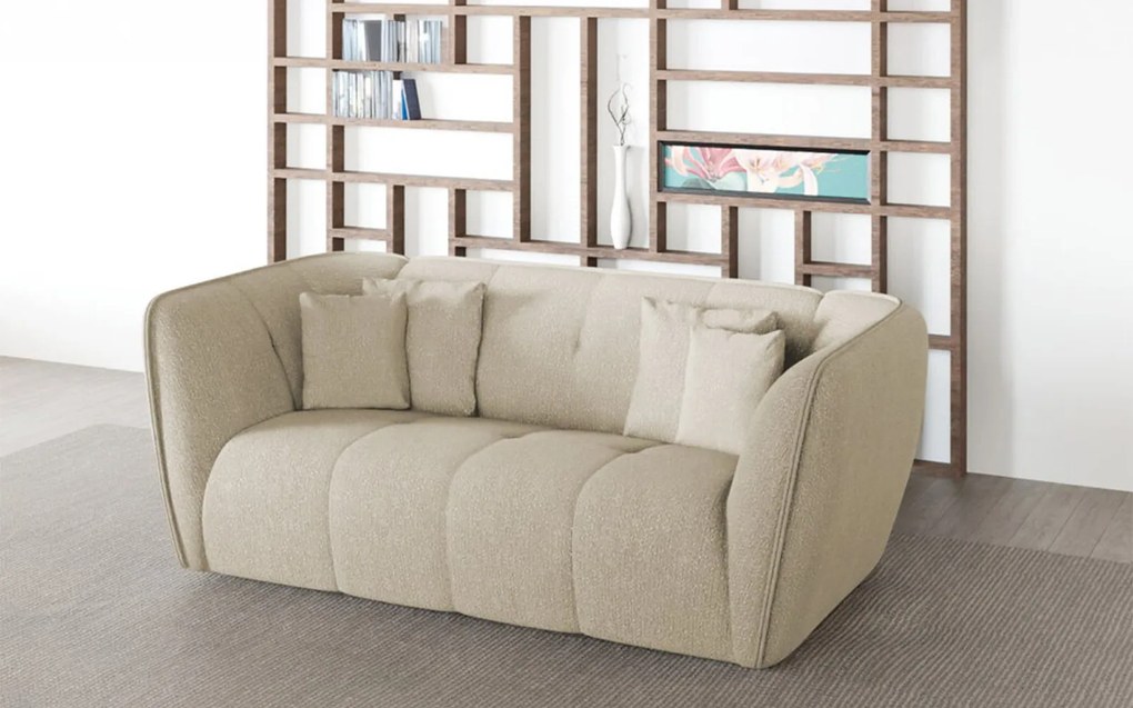 Canapea lemn masiv Malina 2 locuri, 215 × 81 × 115 cm