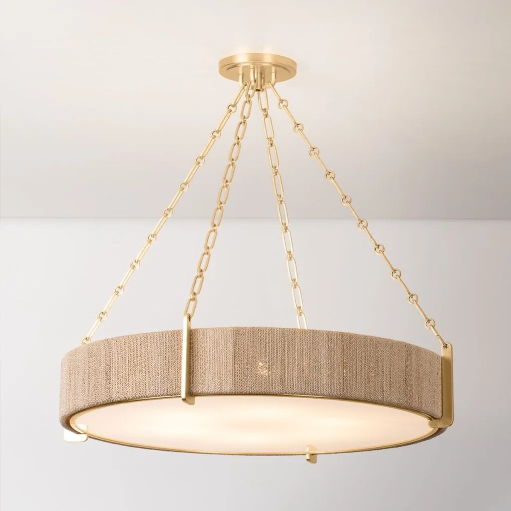 Lustra suspendata design LUX, Franghia Abaca, Quebec 78cm