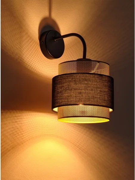 Osram - Lampă de perete DECOR HORNET 1xE27/10W/230V negru/auriu