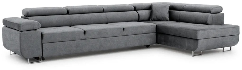 Colțar extensibil Annabelle Maxi dreapta - tapițerie Zetta 304 / picioare cromate