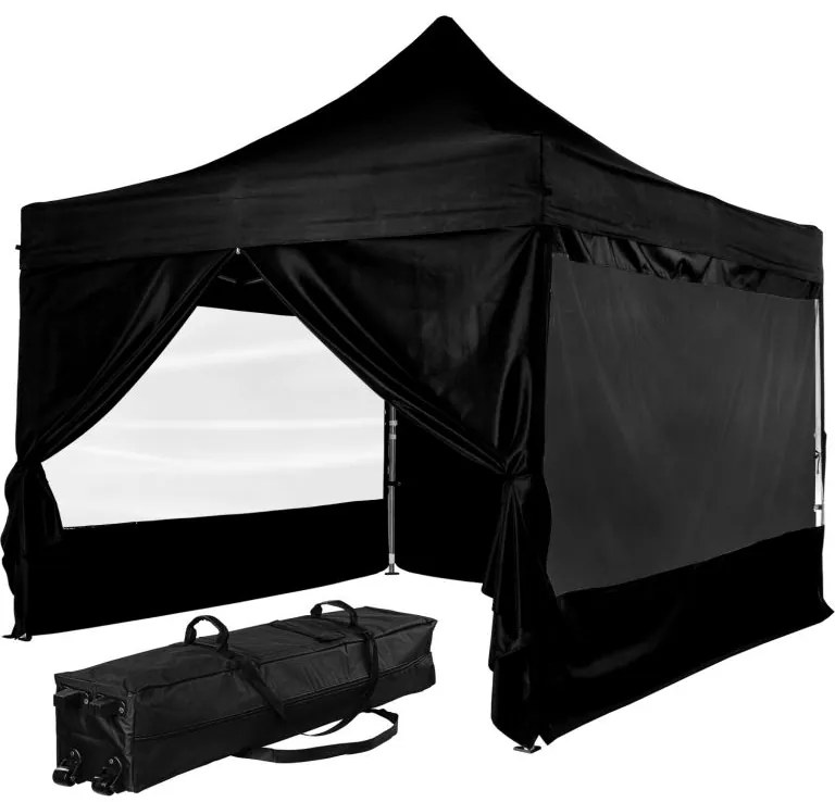 INSTENT PRO Cort de grădină  3 x 3 m, negru, 4 laturi