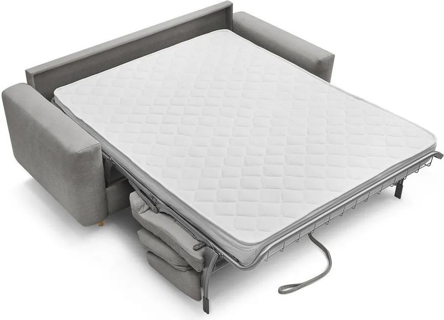 Canapea gri pentru dormitul zilnic/extensibilă 200 cm Cocoone – Bobochic Paris