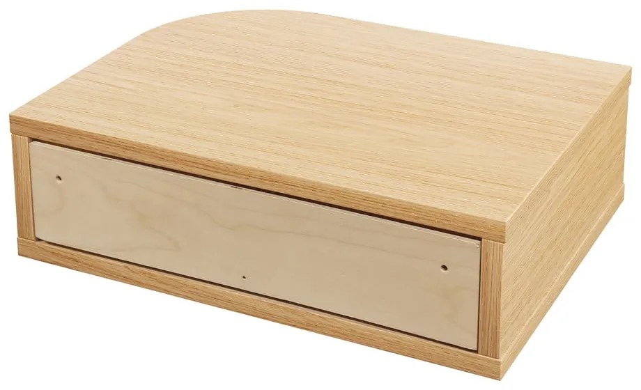 Noptieră în culoare naturală cu aspect de lemn de stejar Farsta – Woodman