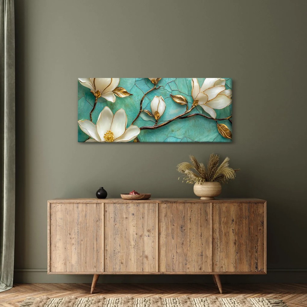 Tablou - Magnolii 3D (120x50 cm)